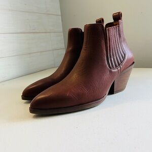 PATINA Women's Leather Dakota Western Ankle Boots Telluride Handmade Size 8